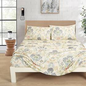 Chezmoi Collection 840079168900 Alyssa 4-piece Floral Medallion Garden Bed Sheet Set - Mul Chezmoi Collection 840079168900 Alyssa 4-piece Floral Medallion Garden Bed Sheet Set - Mul