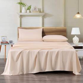 Pp100-sheet-blush-cal Chezmoi Collection 4-piece Blush Pink Sheet Set California King