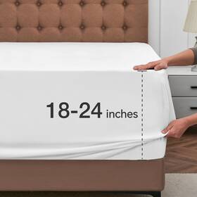 Chixpace 923534500485 Extra Deep Queen Fitted Sheet - Pocket Single Fits 18 Inch Chixpace 923534500485 Extra Deep Queen Fitted Sheet - Pocket Single Fits 18 Inch