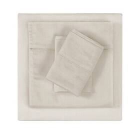 83644469 Christian Siriano Full 300 Thread Count Sateen Sheet Set Khaki -