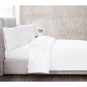 Ss4250wtqn-4700 Christian Siriano New York Sheet Set Queen 3-piece Cotton Deep Pocket With Pillow Case