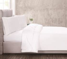 Christian Siriano Ny 783048163226 300 Tc California King 4 Piece Sheet And Pillowcase Set - Cotton Sateen Col
