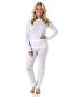 Christmas Cuddl Duds Womens Winter Thermal Long Underwear Base Layering Set Whi 788581553794