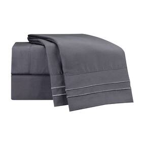Clara Clark 639737534665 Supreme 1500 Collection 3pc Twin Bed Sheet Set Stone Gray 75 Inch X39 Fits Xl Clara Clark 639737534665 Supreme 1500 Collection 3pc Twin Bed Sheet Set Stone Gray 75 Inch X39 Fits Xl