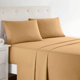 Clara Clark 640522979295 Bed Sheets Premier 1800 Series 4 Piece Sheet Set Deep Pocket Wrinkle