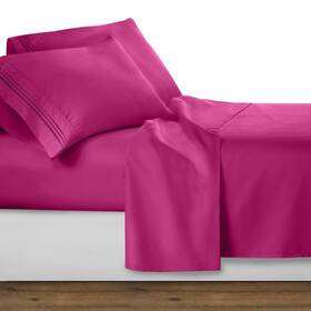 Clara Clark 712096284157 Queen 4pc Bed Sheets Set Deep Pocket Extra Soft Microfiber Magenta Clara Clark 712096284157 Queen 4pc Bed Sheets Set Deep Pocket Extra Soft Microfiber Magenta