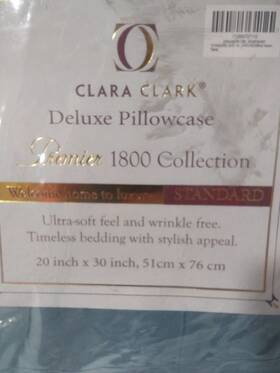 Clara Clark 712804727112 Pillowcase-clara Blue Heaven 2 Standard Micro Fiber Deluxe 20 Inch X 30 Clara Clark 712804727112 Pillowcase-clara Blue Heaven 2 Standard Micro Fiber Deluxe 20 Inch X 30