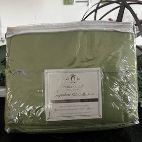 Clara Clark 799456556420 Queen Sheet Set 820 Collection Non Iron Oversized Microfiber Olive Clara Clark 799456556420 Queen Sheet Set 820 Collection Non Iron Oversized Microfiber Olive