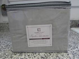 Clara Clark 799456556437 Deluxe Sheet Set Signature 820 Collection - Cream/tan Queen Mib