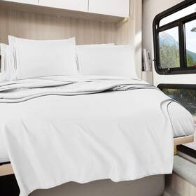Clara Clark 840073601243 Rv Queen Sheets 6 Piece Set - Hotel Luxury For Bunks Su
