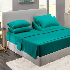 Clara Clark 840073610993 Flex Top King Sheets 6 Piece Set - Hotel Luxury For Split Be
