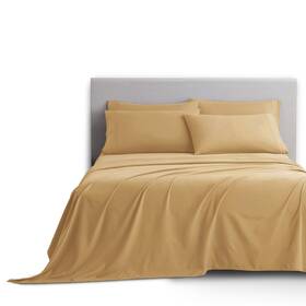 Cc-6pc-sheets-f-apricot Clara Clark Full Sheets 6 Piece Set - Hotel Luxury Bed Super Soft Bedding