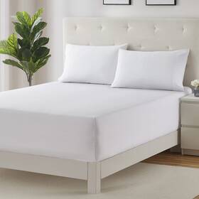 Fitedcc21-q-wht Clara Clark Deep Pocket Queen Fitted Sheet Fits Up To 21 Inch Mattress - Super Soft