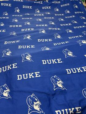 168169 College Covers Duke Blue Devils Top Sheet Xl Twin Fits Dorm Beds 59 Inch X 82
