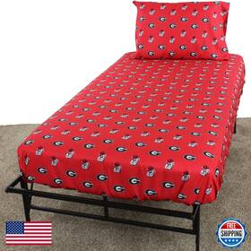 B005h18r1q College Covers Everything Comfy Georgia Bulldogs Full Sized 4 Piece Sheet Set