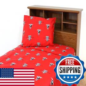 B005ovuehy College Covers Everything Comfy Texas Tech Red Raiders Full Sized 4 Piece Sheet