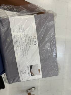 81958710 Color Sense Full 1200 Thread Count Cotton Rich Sateen Sheet Set Gray -