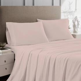 86220310 Color Sense Queen 100% Cotton Percale Sheet Set Blush - 86220310 Color Sense Queen 100% Cotton Percale Sheet Set Blush -
