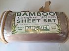 Comfort Bamboo 1800 Series 4 Pc Sheet Set King Size Taupe Tan 851623006265 Comfort Bamboo 1800 Series 4 Pc Sheet Set King Size Taupe Tan 851623006265