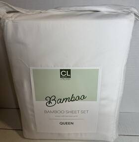 Comfort Labs By Amy Miller 748279201628 New Lab Queen Bamboo Sheets 4piece Set White Free Shipping