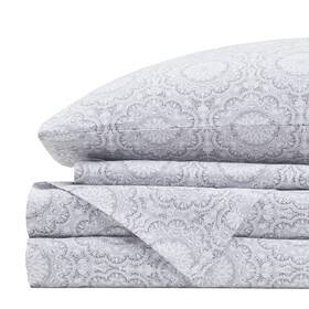 Comfort Spaces 022164147629 100% Cotton Sheets Queen Breathable Naturally Cool Soft Cott