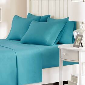 Comfort Spaces 675716964344 Microfiber Bed Sheets Set 14 Deep Pocket Wrinkle Resistant All