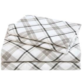 Comfort Spaces 675716988029 Cotton Flannel Breathable Warm Deep Pocket Sheets With Pillow Case Bedding Qu
