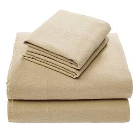 Comfort Spaces 675716988296 Cotton Flannel Breathable Warm Deep Pocket Sheets With Pillow Case Bedding Q