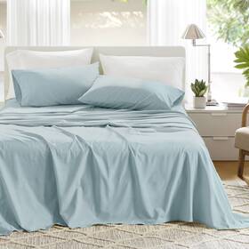 Am20-0354 Comfort Spaces 100 Cotton Sheets Queen Breathable Soft Natur Am20-0354 Comfort Spaces 100 Cotton Sheets Queen Breathable Soft Natur