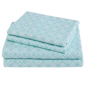 Cs20-0341 Comfort Spaces Cotton Flannel Breathable Warm Deep Pocket Sheets With Pillow Case Bedding Q