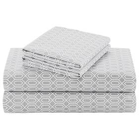 Cs20-0580 Comfort Spaces 100 Cotton Sheet Set Breathable Lightweight Soft With 14 Ela