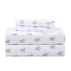 Cs20-1872 Comfort Spaces 100 Cotton Sheets Cal King Breathable Naturally Cool