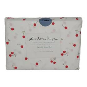 Comfy Vibes 889459557668 Retro Cherry Print Twin Xl Sheets Set Extra Long White Red Pink 3 Pc Comfy Vibes 889459557668 Retro Cherry Print Twin Xl Sheets Set Extra Long White Red Pink 3 Pc