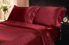 Comin16ju002258 Mk Home Luxury Satin Silky Solid Piece Sheet Set Deep