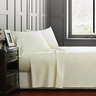 Comin18ju089586 Three Geese Luxury Bed Sheet Set Cotton Thread Count Cream