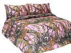 Cominhkr060082 The Woods Premium Microfiber Camo Sheet Set Pink 799928148405