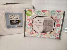 284217 Complete Home And Oak E Honey Twin Bed Protective Cover With Sheet Set Flat Fitted Pillow Sham 4 Pc