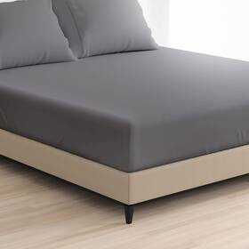 Ftd-1500-ck-grey Cosy House Collection 1500 Series Fitted Sheet - Single California King Grey