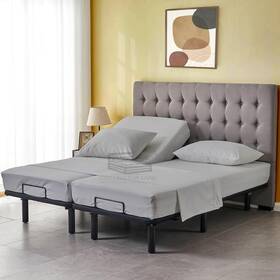 Cottington Lane 676777458612 5 Piece Split Queen Sheets Sets For Adjustable Beds - 400 Thread Count 100% C Cottington Lane 676777458612 5 Piece Split Queen Sheets Sets For Adjustable Beds - 400 Thread Count 100% C