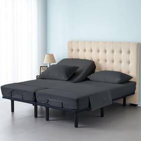 Cottington Lane 676777458629 Split Queen Sheets Sets For Adjustable Bed Premium Cotton Coolli