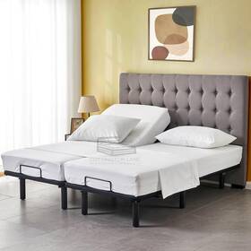 Cottington Lane 676777458704 5 Piece Split California King Sheets Sets For Adjustable Beds - 400 Tc 100% C