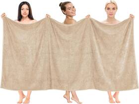 Cotton Paradise 445045186105 100% 40x80 Oversized Bath Sheet Extra Large Turkish