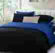 Covr1500 Living Reversible 7pc Duvet Tc Egyptian Cotton Cal.king Royal Blue And Black Covr1500 Living Reversible 7pc Duvet Tc Egyptian Cotton Cal.king Royal Blue And Black