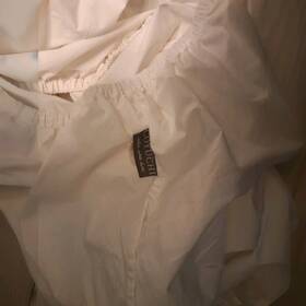 1021848 Coyuchi Organic Cotton Crinkled Percale Fitted Sheet Only White Twin