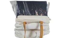 Cozy Earth 840246860170 New Bamboo Sheet Set Queen Pacific Blue With Canvas Bag