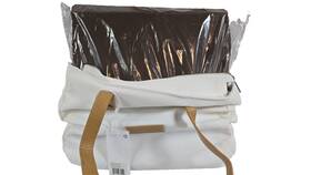 Cozy Earth 840246884510 New Bamboo Queen Coffee Fitted Sheet And Canvas Bag