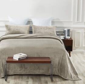 Cozy Fleece 810020431766 Flannel Plush Sheets Queen Size 4 Piece Bedding Set Warm With