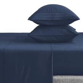 Cozylux 840175604326 King Bed Sheets Set 1800 Series 4-piece Embroidered Double Brushed Microfiber
