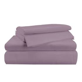 Craftsworth 703674702521 100% Cotton Sheets Percale Weave Full 4 Piece Set Lilac Breathabl Craftsworth 703674702521 100% Cotton Sheets Percale Weave Full 4 Piece Set Lilac Breathabl