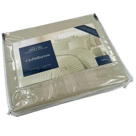 Croft & Barrow 400919684115 And New 3 Piece Twin Green Damask Sheet Set Cotton Flat Fitted